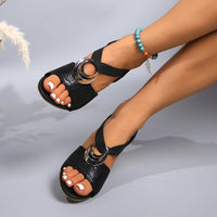 Metal Buckle Women's High-heeled Sandal