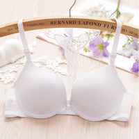 Pure Color Simple Glossy Sexy Girly Underwear With Y-strap