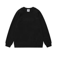 Simple Letter Embroidery Loose Sweater Men's