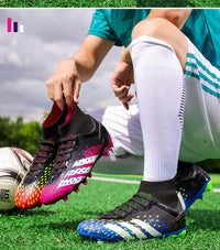 High-top Boys And Girls Lawn AG Nail Training Football Shoes
