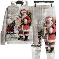 Fashionable Sporty Long-sleeve Pullover Hoodie Set