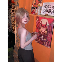 American-style Sassy Letter-print Sleeveless Tank Top For Women