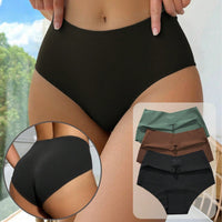 High Waist Plus Size Underwear Women's Half Sheath High Open Briefs