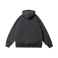 New Printed Velvet Padded Hooded Sweatshirt Men