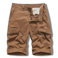 Elastic Men's Solid Color Casual Shorts