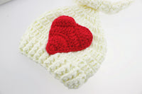 Newborn Photography Props Long Tail Love Hat