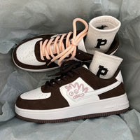 Brown Breathable Harajuku Style Women's Shoes