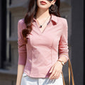 Womens Stylish Slimming Cotton Long-Sleeve T-Shirt