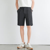 Men's Straight-Leg Plus-Size Business Suit Shorts