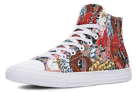Printed Couple High Top Canvas Shoes
