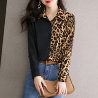 Fashionable Western-style Chic Long-sleeve Chiffon Shirt