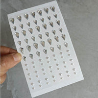 Comes With Sticky Pearl Stick-on Crystals Transparent Photo Shoot
