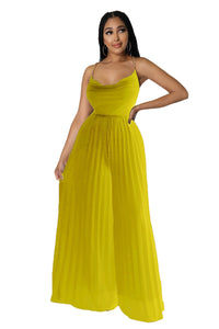 Women's Fashion Casual Solid Color Wide Leg Jumpsuit