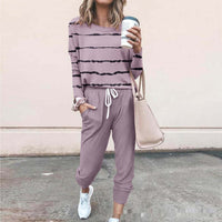 Women's 3D Printed Sweatshirt And Sweatpants Casual Set