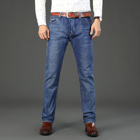 Men's Slim-Fit Washed Loose Denim Jeans