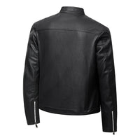 Men's PU Leather Jacket For Spring And Autumn