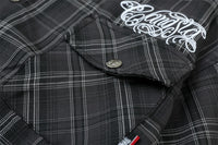 Embroidered Letter Short Sleeve Shirt For Men