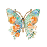 Enamel-painted Butterfly Brooch Sophisticated Luxe Yet Understated And Effortlessly Versatile