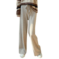 Elegant High-waisted Casual Straight-leg Pants For Women