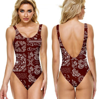 Paisley Pattern Bodybuilding Jumpsuits Swimsuit