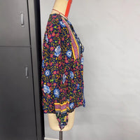 Casual Holiday Floral Print Long Sleeve Shirt