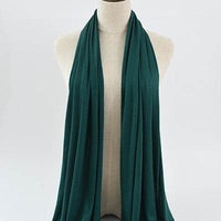 Solid Color Rayon Jersey Women's Scarf Mercerized Cotton Modal Kerchief