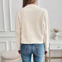 Knitted Cardigan Women's Lace-up Twist Simple Sweater