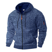 Heavy Fleece-lined Vintage Cationic Cargo Trendy Sports Sweater