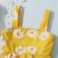 Personalized Flower Print Cute Bikini Swimsuit