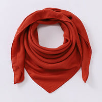Women's Cotton And Linen Solid Color Retro Artistic Scarf