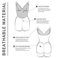 Plus Size Body Shaping Hip Lace Tight Braces Jumpsuit