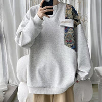 Crew Neck Casual Bottoming Shirt Jacket