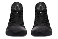 Fashion Printed Couple High Top Canvas Shoes