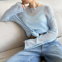 Women's New Fashion Sweet Outer Wear Sun-proof Lazy Loose Top