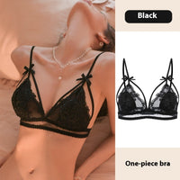 Thin Bra French Pure Lace Without Steel Ring Suit