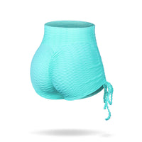 High Waist Hip Lift Yoga Sports Polyester Shorts