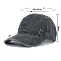 Make Old Ripped Hat Men's Cotton Light Board Washed