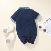One-piece Baby And Infants Romper Fashion Striped Boxer Onesie