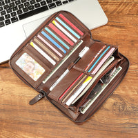 Top Layer Cowhide Men's Wallet Large Capacity Multifunctional