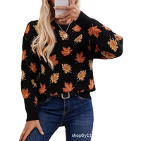 Sweet And Casual Women's Crew-neck Sweatshirt With Print