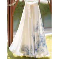 New Chinese-style Improved Design Women's Printed Dress