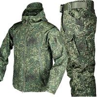 Outdoor Shark Skin Thermal Suit Special Forces Camouflage Brushed Thickened Jacket