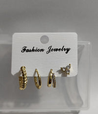 Zircon-Encrusted Luxury High-End All-Match Earring Set For Women
