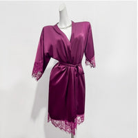 Lace Thin Split Nightdress For Women