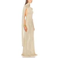 A Sexy High-end Dress Featuring A Sleek Form-fitting Silhouette And Delicately Crafted Cutout Details