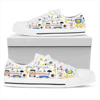 Polynesian Print Low-Top Canvas Casual