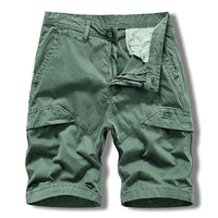 Elastic Men's Solid Color Casual Shorts