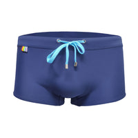 Simple Fashion Men's Rainbow Pocket Printed Boxer Swimming Trunks