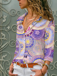 Casual Floral Women's Long-sleeved Blouse