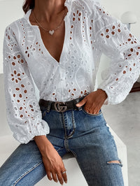 Women's Top Button-down White Shirt